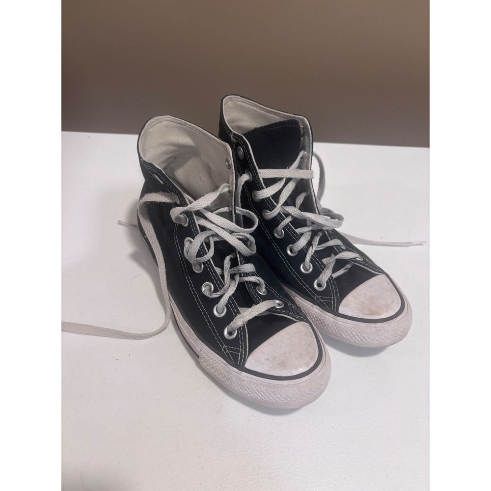Converse Chuck Taylor All Star High Top Black Canvas Sneakers Mens Size  7